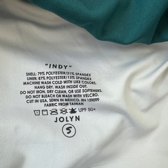 Jolyn INDY LONGLINE RACERBACK BRA Green Size Small - Picture 5 of 6